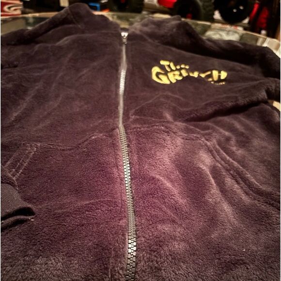 Grinch Fuzzy Zip up hoodie - Picture 1 of 3